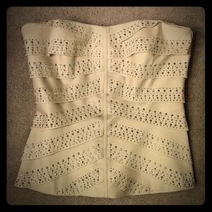 White House Black market strapless bustiers/top.